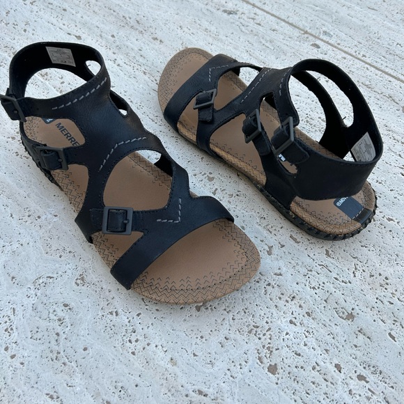 β¨NEWβ¨MERRELL LEATHER SANDALS - Picture 3 of 8